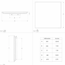 Luminaires Eglo Plafonnier Eglo TURCONA-B LED Blanc, 1 lumière* Éclairage Led