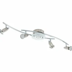 Luminaires Eglo Plafonnier Eglo VALLIDA LED Chrome, Nickel mat, 5 lumières