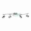 Luminaires Eglo Plafonnier Eglo VALLIDA-SD LED Chrome, Nickel mat, 5 lumières