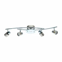 Luminaires Eglo Plafonnier Eglo VALLIDA-SD LED Chrome, Nickel mat, 5 lumières