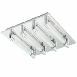 Luminaires Eglo Plafonnier Eglo VELARDE LED Chrome, 4 lumières