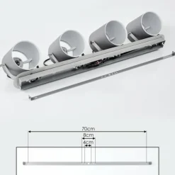 hofstein Plafonnier Eglo VILLABATE Noir, 4 lumières