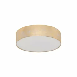 Lampes En Tissu-Luminaires Eglo Plafonnier Eglo VISERBELLA Champagne, 1 lumière