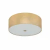 Lampes En Tissu-Luminaires Eglo Plafonnier Eglo VISERBELLA Or, 3 lumières