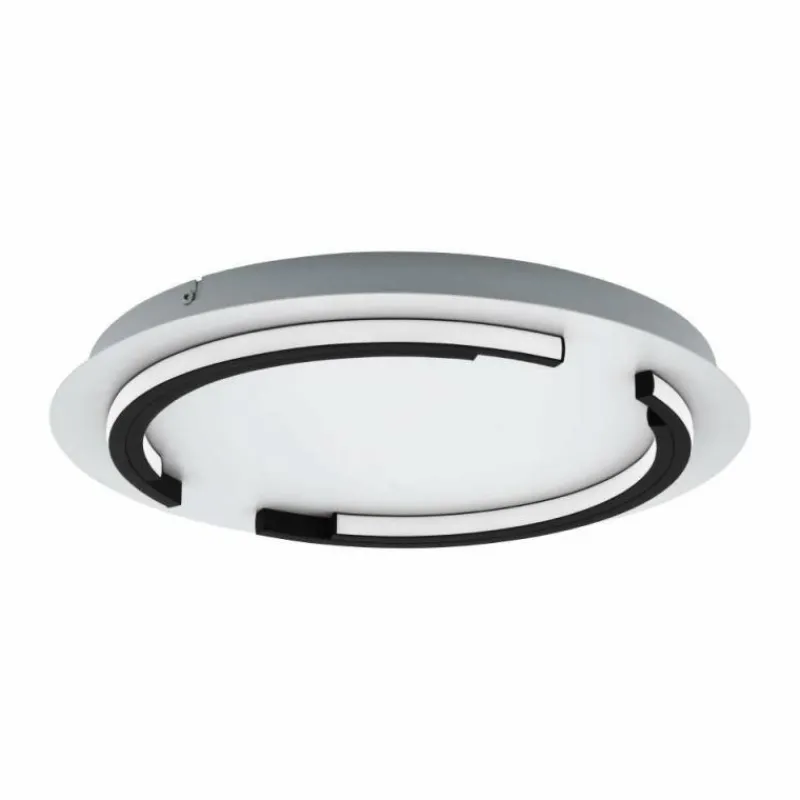 Luminaires Eglo Plafonnier Eglo ZAMPOTE LED Noir, Blanc, 1 lumière* Éclairage Led