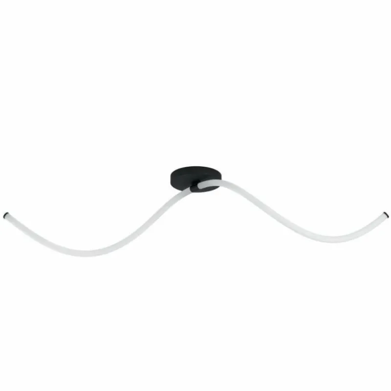 Luminaires Eglo Plafonnier Eglo-Leuchten BANDERILLAS LED Noir, 2 lumières* Éclairage Led