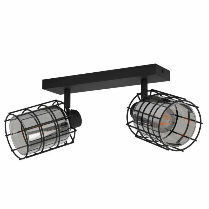 Luminaires Eglo Plafonnier Eglo-Leuchten CONSACA Noir, 2 lumières