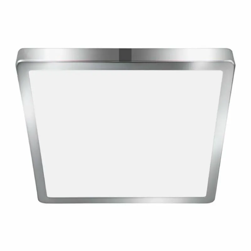 Luminaires Eglo Plafonnier Eglo-Leuchten FUEVA LED Chrome, 1 lumière* Éclairage Led