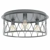 Lampes Vintages & Rétros-Luminaires Eglo Plafonnier Eglo-Leuchten GILTSPUR Noir, 3 lumières