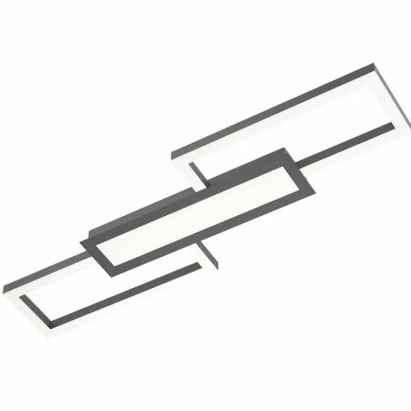 Luminaires Eglo Plafonnier Eglo-Leuchten MONIROTE LED Noir, 1 lumière, Télécommandes* Éclairage Led