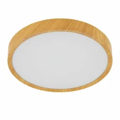 Lampes En Bois-Luminaires Eglo Plafonnier Eglo-Leuchten MUSURITA LED Couleur bois, 1 lumière