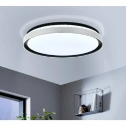 Luminaires Eglo Plafonnier Eglo-Leuchten SELUCI LED Noir, 1 lumière* Éclairage Led