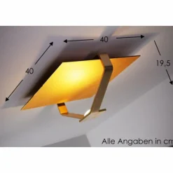 Luminaires Elesi Luce Plafonnier Elesi Luce LED Or, 1 lumière