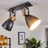 Lampes Industrielles-hofstein Plafonnier Elm Anthracite, Bois clair, 2 lumières