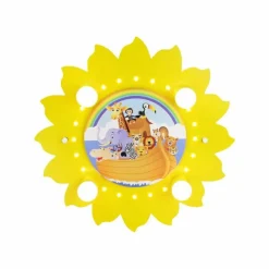 Lampes En Bois-Luminaires Elobra Plafonnier Elobra ARCHE Jaune, 4 lumières