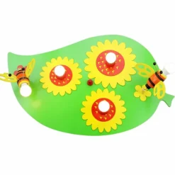 Lampes En Bois-Luminaires Elobra Plafonnier Elobra BLATT HUMMEL Multicolore, 5 lumières