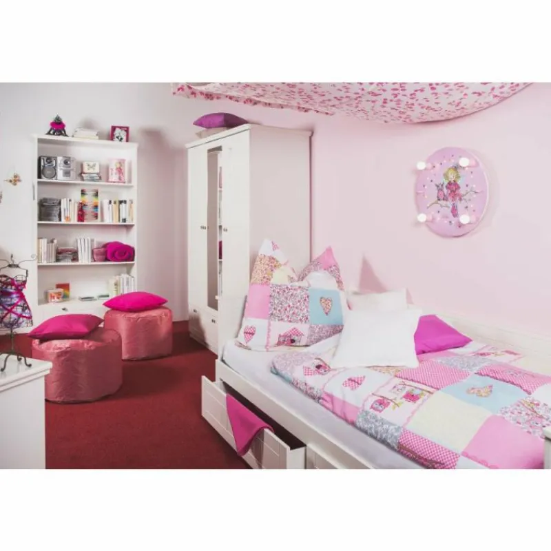 Lampes En Bois-Luminaires Elobra Plafonnier Elobra EULE Rose, 4 lumières