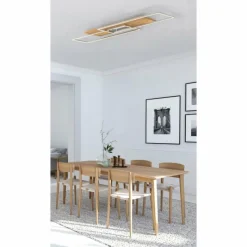 Lampes En Bois-Luminaires Elobra Plafonnier Elobra Panama LED Écru, 2 lumières