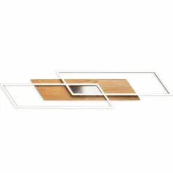 Lampes En Bois-Luminaires Elobra Plafonnier Elobra Panama LED Écru, 2 lumières