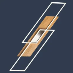 Lampes En Bois-Luminaires Elobra Plafonnier Elobra Panama LED Écru, 2 lumières