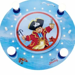 Lampes En Bois-Luminaires Elobra Plafonnier Elobra SEE Bleu, 4 lumières