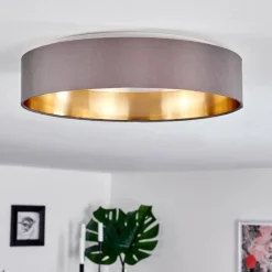 Lampes En Tissu-hofstein Plafonnier Elsa LED Blanc, 1 lumière