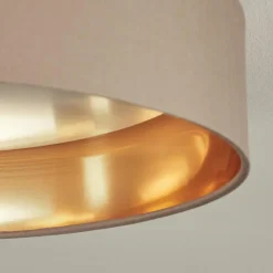 Lampes En Tissu-hofstein Plafonnier Elsa LED Blanc, 1 lumière