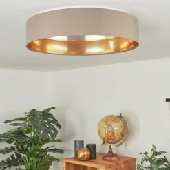 Lampes En Tissu-hofstein Plafonnier Elsa LED Blanc, 1 lumière