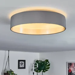 Lampes En Tissu-hofstein Plafonnier Elsa LED Blanc, 1 lumière