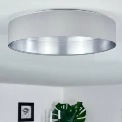Lampes En Tissu-hofstein Plafonnier Elsa LED Blanc, 1 lumière