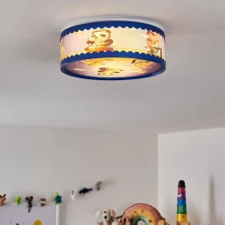 hofstein Plafonnier Erie Bleu, Multicolore, 2 lumières