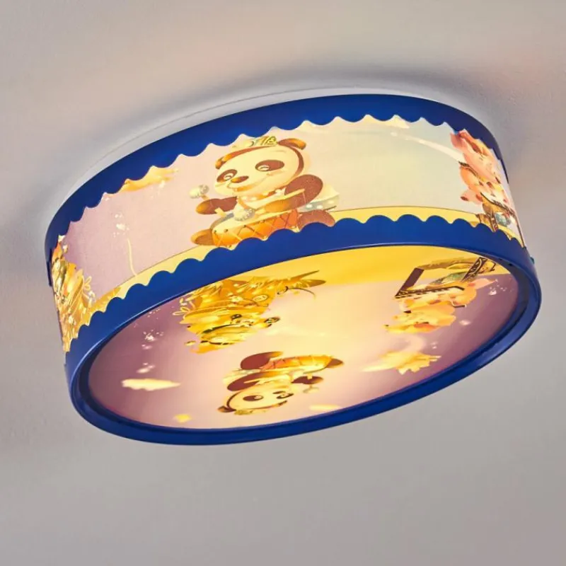 hofstein Plafonnier Erie Bleu, Multicolore, 2 lumières