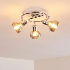 hofstein Plafonnier Esberg Chrome, 3 lumières