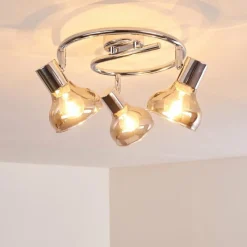 hofstein Plafonnier Esberg Chrome, 3 lumières