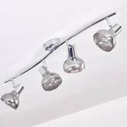 Suspension Verre Fumé-hofstein Plafonnier Esberg Chrome, 4 lumières