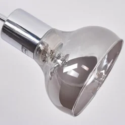 Suspension Verre Fumé-hofstein Plafonnier Esberg Chrome, 5 lumières