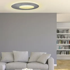 Luminaires Escale Plafonnier Escale BLADE OPEN LED Gris, 1 lumière* Éclairage Led