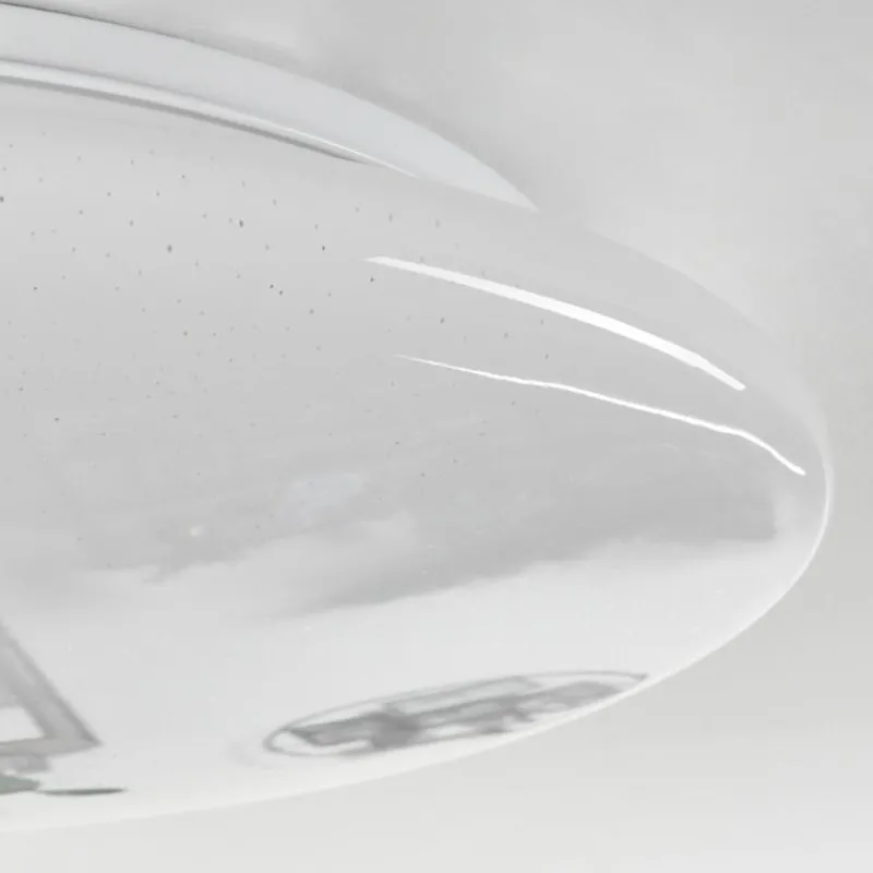 hofstein Plafonnier Esgos LED Blanc, 1 lumière, Télécommandes