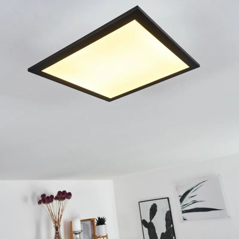 hofstein Plafonnier Essaouira LED Noir, 1 lumière, Télécommandes