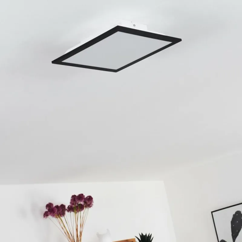 hofstein Plafonnier Essaouira LED Noir, 1 lumière, Télécommandes