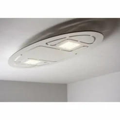 Luminaires Eva Luz Plafonnier Evaluz Ellipse LED Blanc, 2 lumières* Éclairage Led