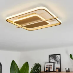 Lampes Dorées-hofstein Plafonnier Evolene LED Or, 1 lumière