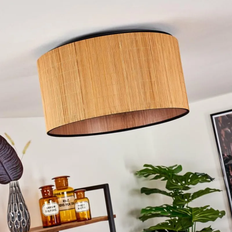 hofstein Plafonnier Exchange Noir, 1 lumière