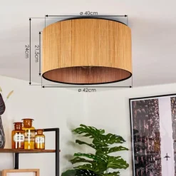 hofstein Plafonnier Exchange Noir, 1 lumière