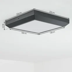 hofstein plafonnier extérieur Alkmaar LED Anthracite, 1 lumière