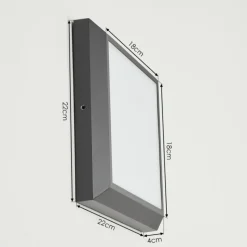 hofstein plafonnier extérieur Alkmaar LED Anthracite, 1 lumière