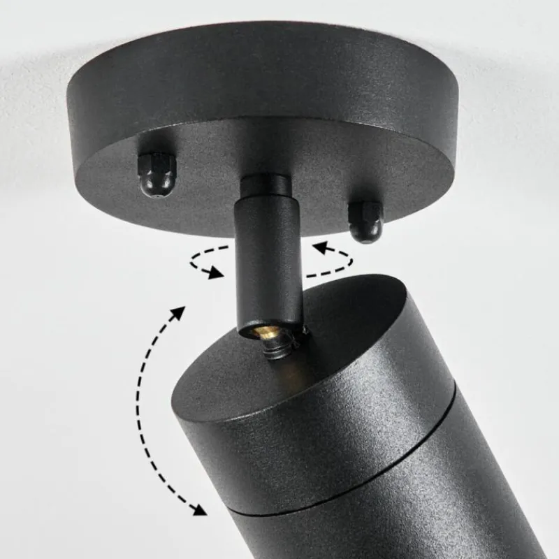 hofstein plafonnier extérieur Bessiebelle Noir, Blanc, 1 lumière