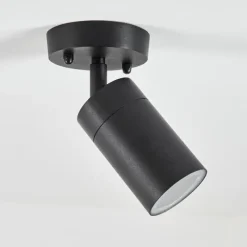 hofstein plafonnier extérieur Bessiebelle Noir, Blanc, 1 lumière