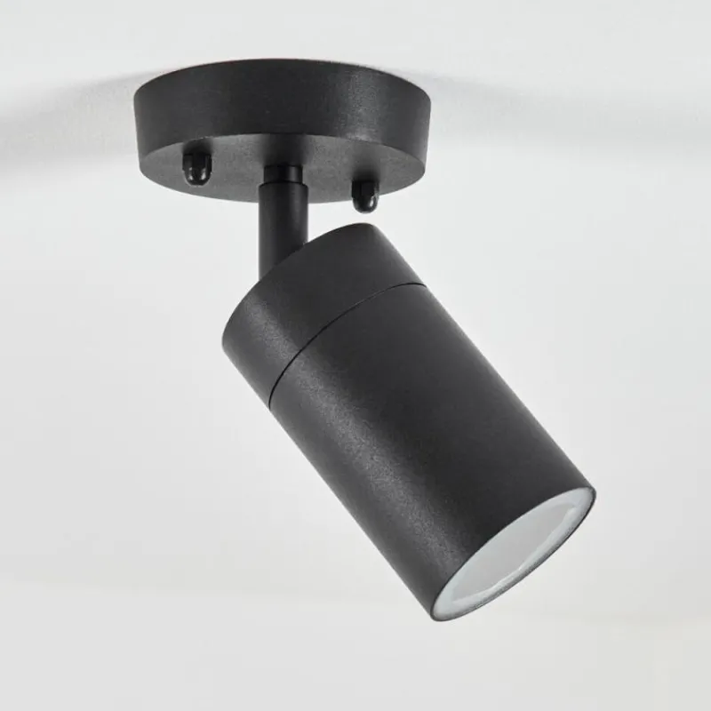 hofstein plafonnier extérieur Bessiebelle Noir, Blanc, 1 lumière