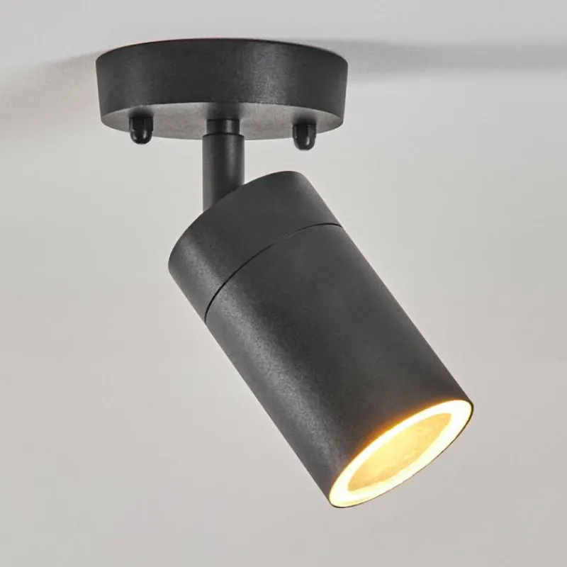 hofstein plafonnier extérieur Bessiebelle Noir, Blanc, 1 lumière